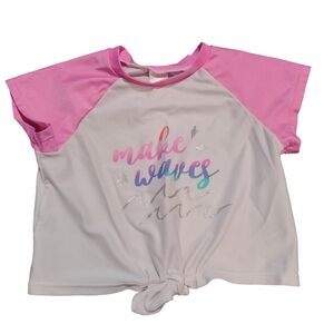 CAT & JACK rash guard tee girls 7/8